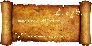 Lumnitzer Írisz névjegykártya